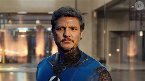 Divulgação de Pedro Pascal como o Sr. Fantástico no novo filme da Marvel.