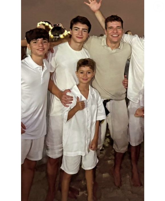 A semelhança entre Sophie Charlotte e o filho Otto, de 9 anos, chamou atenção após um registro de Réveillon viralizar nas redes sociais