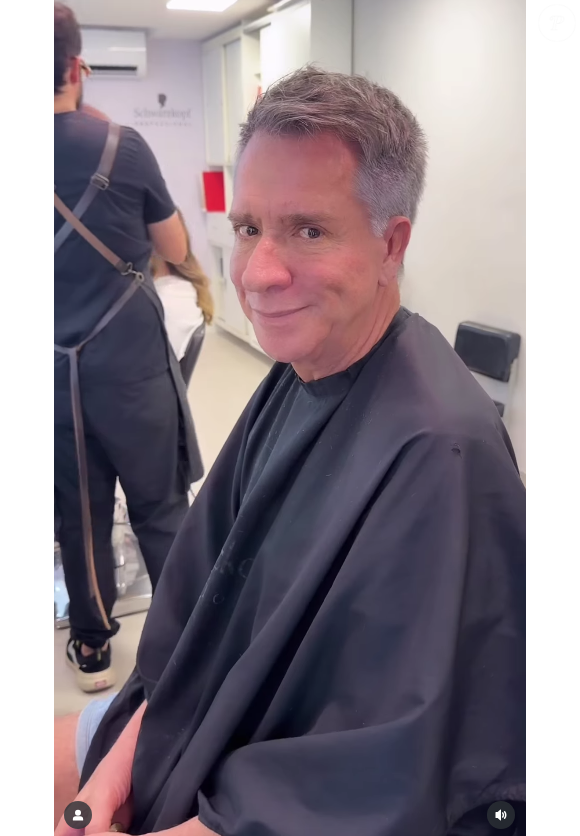 O ator mal terminou de gravar 'Vale Tudo' e já correu para o cabeleireiro para acertar o seu corte