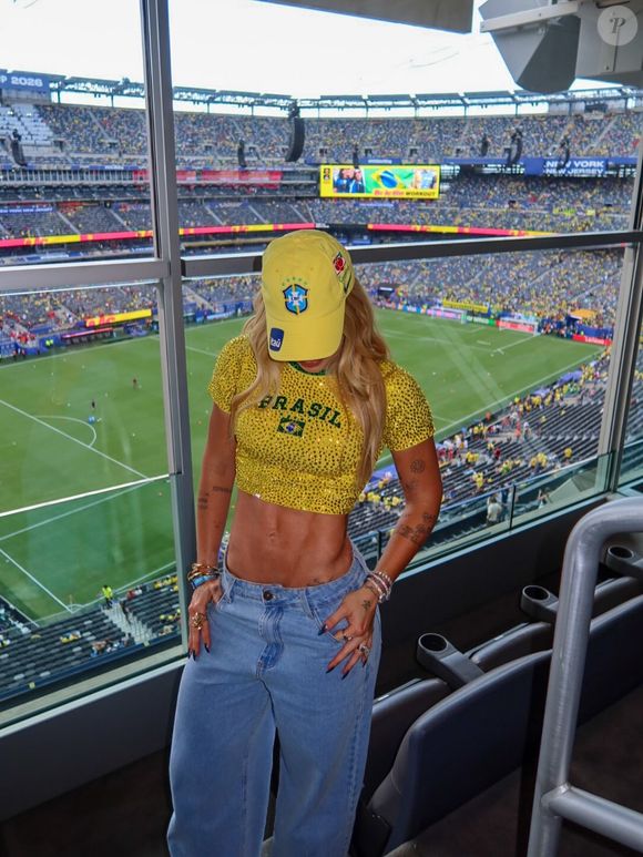 Influenciadora Virgínia Fonseca assistiu à partida do Brasil em setor reservado durante a Copa de 2026