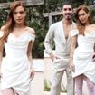 O look de Giovanna Lancellotti para festa pré-casamento com Gabriel David: atriz da novela 'Dona de Mim' repete marca de vestido de noiva e usa salto extravagante; veja 20 fotos!