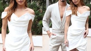 O look de Giovanna Lancellotti para festa pré-casamento com Gabriel David: atriz da novela 'Dona de Mim' repete marca de vestido de noiva e usa salto extravagante; veja 20 fotos!