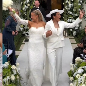 Cerimônia íntima ao ar livre e looks sofisticados: o casamento de Marta Silva com a ex-jogadora Carrie Lawrence na Flória