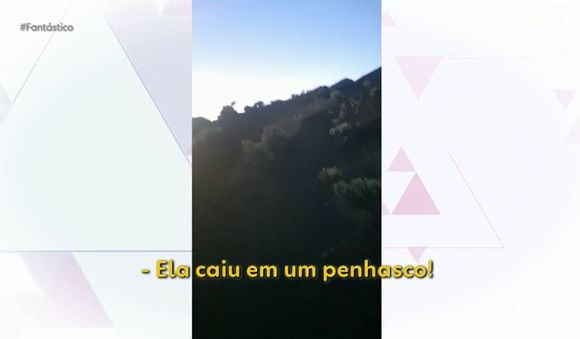 Cerca de 2h após Juliana Marins cair no penhasco, o guia avistou a lanterna do capacete dela e gravou um vídeo
