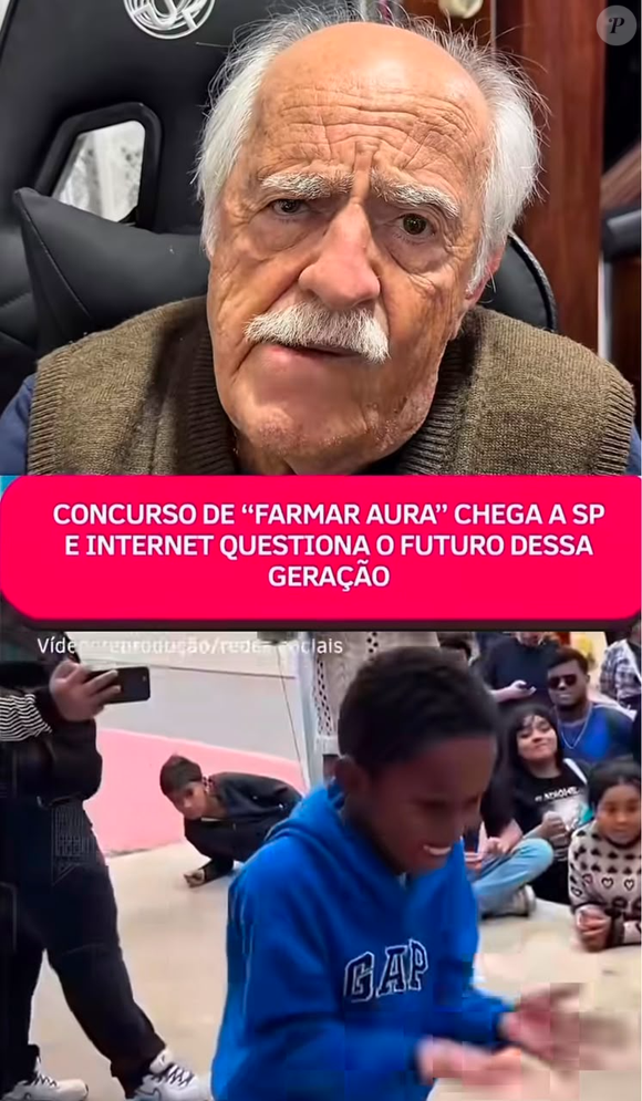O ator Ary Fontoura comparou a infância de antigamente com os costumes atuais ao comentar a viralização do 'farmar aura' entre adolescentes