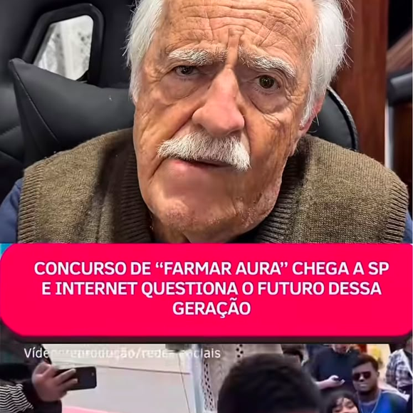 O ator Ary Fontoura comparou a infância de antigamente com os costumes atuais ao comentar a viralização do 'farmar aura' entre adolescentes