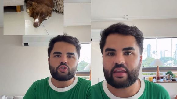 'Estou recebendo ameaças': Lucas Guedez desabafa após ser acusado de abandonar cachorrinha. 'Foi o melhor pra ela'