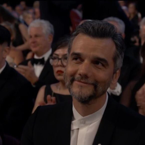 Wagner Moura e a esposa, Sandra Delgado, durante a cerimônia do Oscar 2026