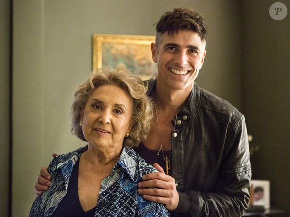 Eva Wilma foi Fábia na trama de 'Verdades Secretas' (TV Globo), ao lado de Reynaldo Gianecchini.