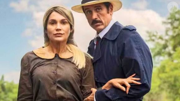 Sandra (Flavia Alessandra) e Ernesto (Eriberto Leão) arma golpe contra Policarpo em 'Êta Mundo Melhor'