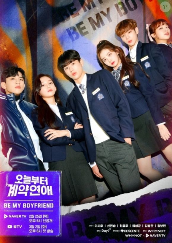 'Be My Boyfriend': Oh Ji-na, uma estudante popular com um futuro promissor no K-pop, entra em um relacionamento falso com Lee Seung-min para impulsionar sua carreira