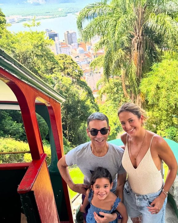 Para aproveitar suas férias, César Tralli fez uma viagem em família para Miami, nos Estados Unidos