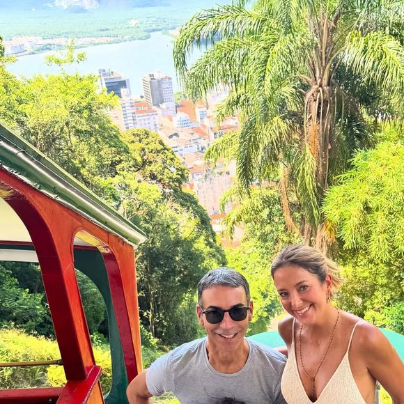 Para aproveitar suas férias, César Tralli fez uma viagem em família para Miami, nos Estados Unidos