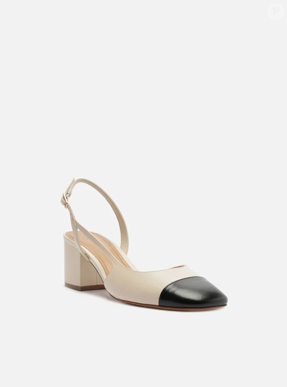 Inspirado no estilo eterno de Lady Di, o scarpin slingback bicolor da Arezzo resgata uma das tendências mais elegantes da moda clássica com toque atual e sofisticado.