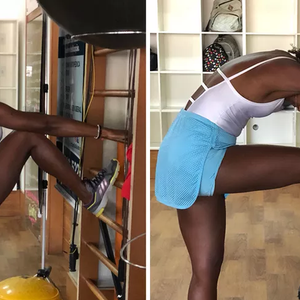 A atriz Erika Januza costuma compartilhar momentos de treino e cuidados com o corpo nas redes sociais