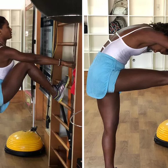 A atriz Erika Januza costuma compartilhar momentos de treino e cuidados com o corpo nas redes sociais