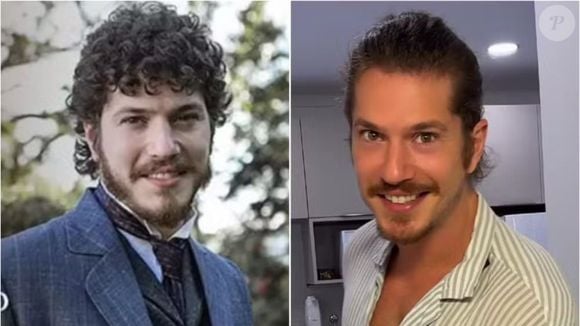 Caio Paduan em 'Além do Tempo' (Globo, 2015), como Afonso, e com visual atual