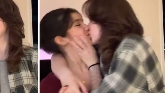 Filha de Sandra Annenberg posta vídeo fofo aos beijos com a namorada e exibe fantasia de Halloween do casal