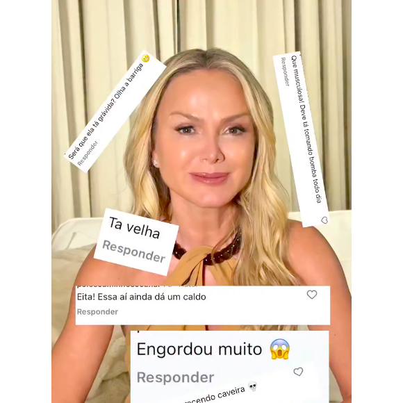 Apesar da boa forma, Eliana é alvo de ataques na web e resolveu mostrar alguns deles em um vídeo