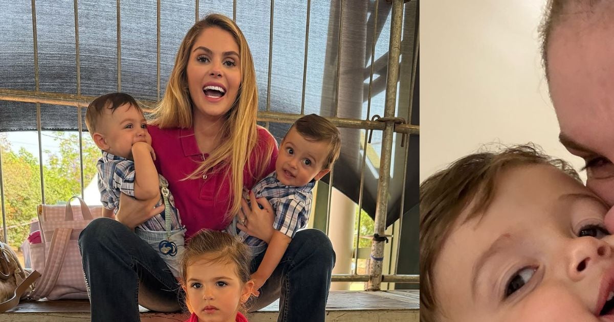 Bárbara Evans fornece atualização sobre saúde do filho após picada de escorpião