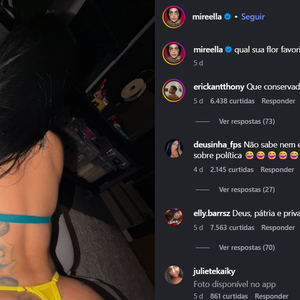 Em meio à repercussão de seu posicionamento político, MC Mirella declarou: “Não sabem discutir com educação, argumentar, enfim. É sempre assim esse caos, né? Mas fazer o quê?”, conforme repercutido pelo Metrópoles, na coluna de Lucas Pasin