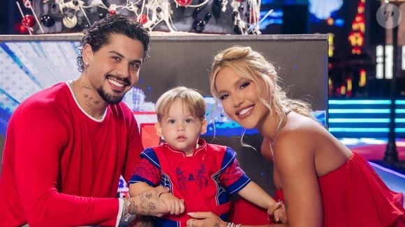 Virginia Fonseca posou com o ex-marido, o cantor sertanejo Zé Felipe, na festa de 2 anos do filho do casal, José Leonardo
