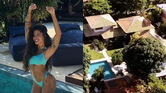 Mansão com spa e vista para a Pedra da Gávea: é para esta casa paradisíaca no RJ que Aline Campos vai voltar se for eliminada do 'BBB 26'