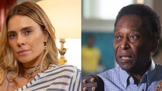 Hoje Leila em 'Vale Tudo', poucos se lembram que Carolina Dieckmmann foi repórter do 'Fantástico' e fez pergunta inusitada a Pelé: 'Homem a homem'