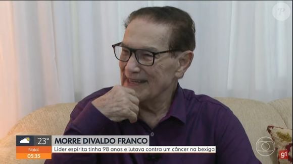 Líder espiritual Divaldo Franco morreu aos 98 anos por complicações de um câncer em 13 de maio de 2025
