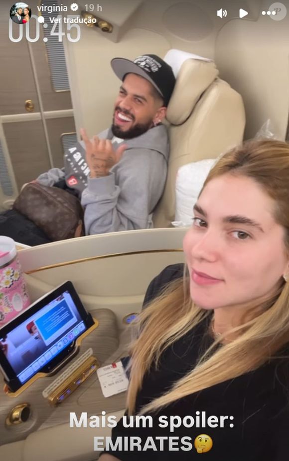 Virginia Fonseca e o marido Zé Felipe estão desfrutando de uma viagem pelo Japão.