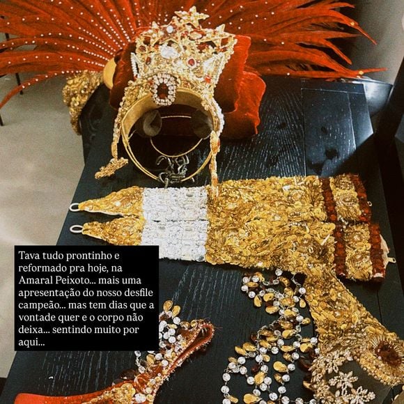 Juliana Paes postou foto da fantasia adaptada para a ocasião