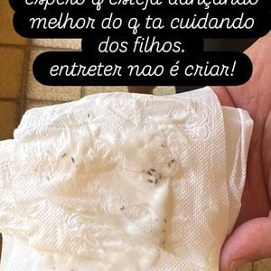 Luana Piovani mostrou que Liz acabou contraindo piolhos e ainda criticou a presença de Pedro Scooby na 'Dança dos Famosos'