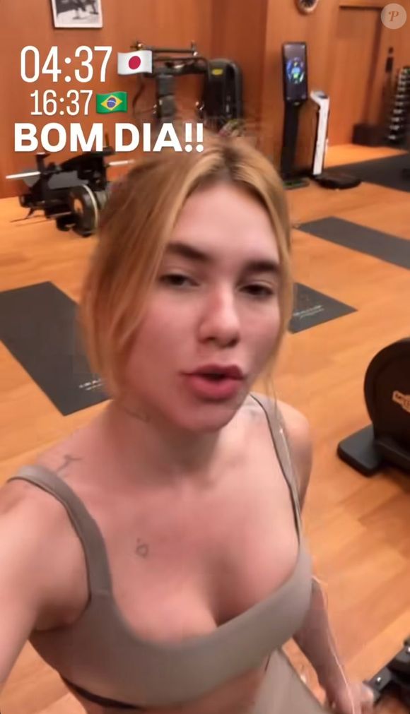 No Japão, o treino de Virginia Fonseca foi realizado antes das 05h00 da manhã, no horário local.