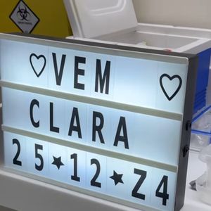 Clara, filha de Zezé Di Camargo e Graciele Lacerda: nascimento foi anunciado por volta de 6h da manhã