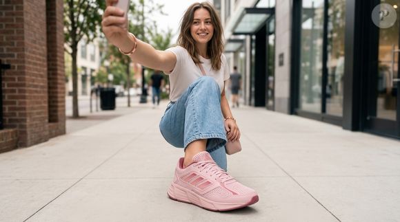 Além da academia: Adidas Galaxy Star W surge como opção versátil para looks com jeans, legging e produções casuais