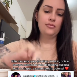 Ana Castela curtiu o vídeo, segundo a tiktoker Mariana Liposki