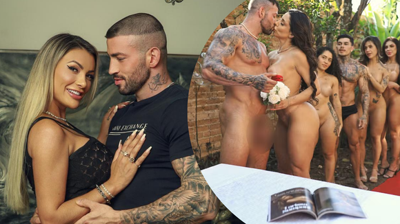 Envolvido em incidente bizarro com Andressa Urach, ator pornô espanhol se casou completamente nu em cerimônia naturista