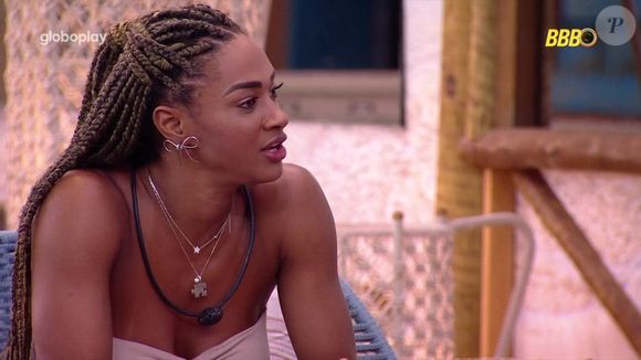 Aline questionou a expressão de Diogo