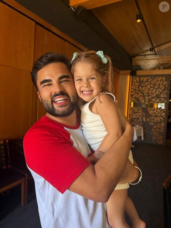 Maria Flor faz aniversário nesta quarta-feira (22) e ganhou homenagem em um post de Lucas Guedez