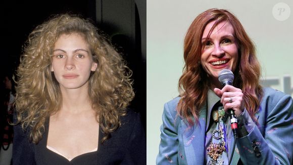 Julia Roberts, no auge dos seus 57 anos, não esconde as linhas de expressão de um envelhecimento natural