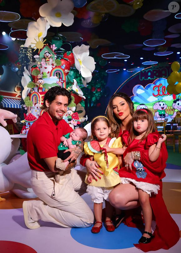 Virginia Fonseca e Zé Felipe são pais de Maria Alice, de Maria Flor e de José Leonardo.