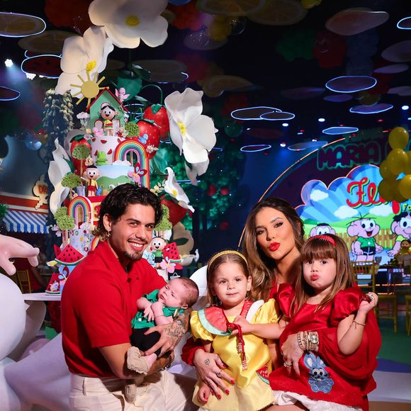 Virginia Fonseca e Zé Felipe são pais de Maria Alice, de Maria Flor e de José Leonardo.