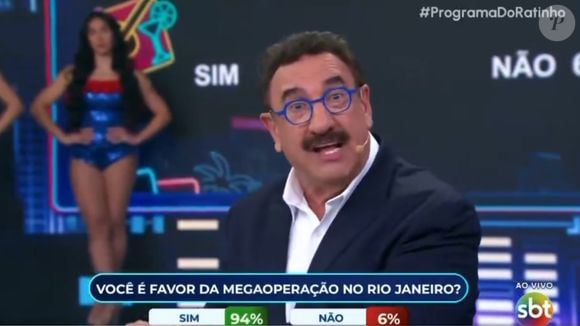 Ratinho cita condenação de Leo Lins ao se pronunciar sobre megaoperação no Rio: 'Traficante não é vítima'