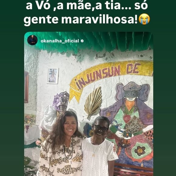 Regina Casé conheceu a mãe, a avó e a tia de O Kannalha