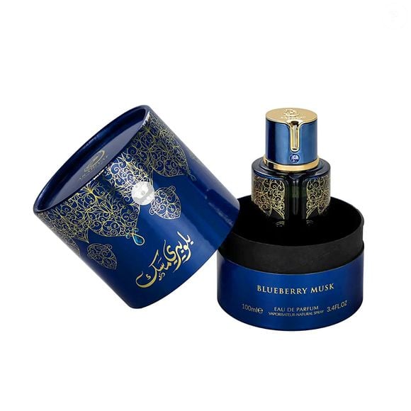 Blueberry Musk (Arabiyat) - 100ml | R$ 279,99 -  fragrância contemporânea que mistura doçura frutada com a maciez sensual do musk