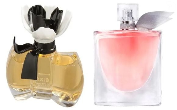 La Petite Fleur Blanche (R$ 77,53 100 ml) x La Vie Est Belle Lancôme (R$ 718,39 100 ml)