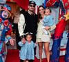 Neymar e Bruna Biancardi com as filhas Mavie e Mel no aniversário de 1 ano de Bento, filho de Thiaguinho e Carol Peixinho
