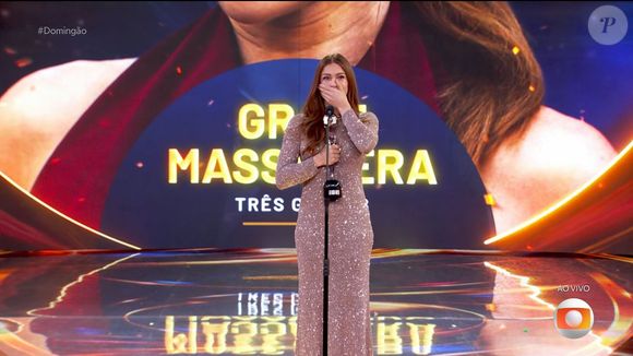 Grazi Massafera se mostrou incrédula com a conquista do prêmio