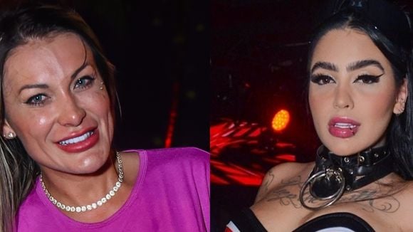 'Mordi, dei soco, mordi até a cabeça dela, arranquei...': MC Mirella e Andressa Urach trocam agressões no 'Rancho do Maia'; barraco teve ainda provocação e bebida na cara