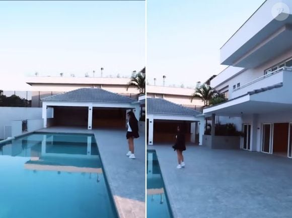 Nova casa de Juliette tem uma piscina bem ampla e área externa acessível